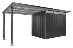 Biohort Seitendach L zu Gerätehaus AvantGarde A1/A5 Dunkelgrau