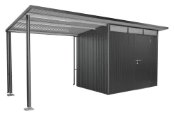 Biohort Seitendach L zu Gerätehaus AvantGarde A2/A6 Dunkelgrau