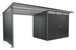 Biohort Seitenwand für Seitendach zu Gerätehaus AvantGarde A2/A6 Dunkelgrau