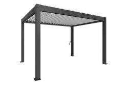 Biohort Pergola Gr. 4 x 3 Dunkelgrau/Weiss