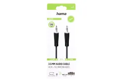 hama 00205262 Audio-Kabel, 3,5-mm-Klinken-St. - 3,5-mm-Klinken-St., Stereo, 1,5 m