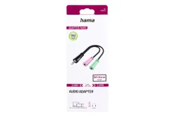 hama 00200352 Audio-Adapter, 4pol. 3,5-mm-Klinke-Stecker - 2x 3pol. 3,5-mm-Klinke-Headset