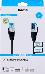 Hama -  Kabelnetzwerk CAT6a S/FTP 3,0 m Schwarz, 3 Monate
