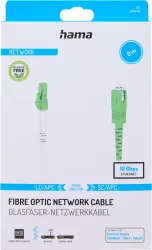 HAMA 00200770 - Glasfaser-Netzwerkkabel (Grün/Weiss)