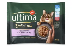 Sparpaket Ultima Delicious Adult Sterilized 96 x 85 g - Fischauswahl