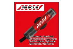 Rescue Scheibenhammer und Gurtschneider mit Fahrzeughalterung rot