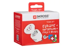 Skross 1.500273C-E Reiseadapter SKROSS - Combo World to Switzerland