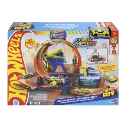 Hot Wheels - Mega Loop Auto-Waschanlage, Multicolor