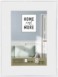 Home and More Kunststoffrahmen L2 | 60 x 80 cm | Weiss