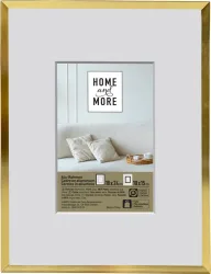 Home and More Aluminiumrahmen L4 | 18 x 24 cm | Altgold | Aluminium