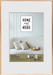 Home and More Aluminiumrahmen L4 | 40 x 50 cm | Ahorn | Aluminium