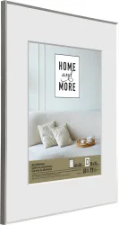 Home and More Aluminiumrahmen L4 | 40 x 50 | Silber | Aluminium