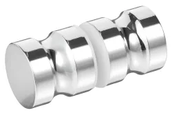 Duschtürknauf Rund Aluminium