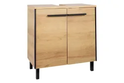 Waschbeckenunterschrank Serie 395, Riviera Eiche, 53 x 60 x 33 cm