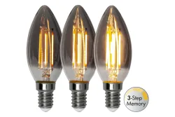 LED Leuchtmittel E14 C37 Soft Glow Smoke