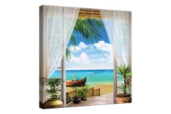 Wandbild 65x65 Beach View