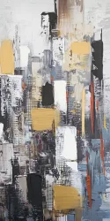 Handpainting 50x100 Abstract