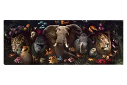 Wandbild 57x150 Wildlife Dream