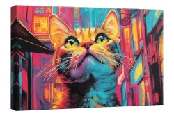 Wandbild 30x45 Color Cat