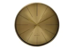 Wanduhr Ø 30cm Aluminium gold