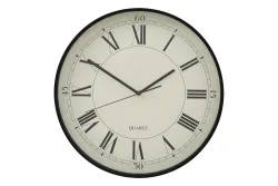 Wanduhr Ø 40cm Kunststoff creme