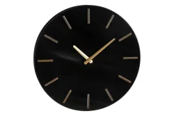 Wanduhr Ø 35.5cm schwarz Brixen