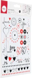 Transfer Rub on 3D Happy Day, verschiedene Designs, SB-Btl. 3Bogen