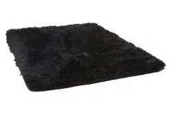 Badematte Microfaser Schwarz | 70 × 50 cm