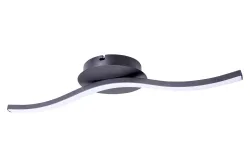 Näve LED Deckenlampe Onda Schwarz | 6 W