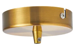 LeuchtenDirekt Decken-Baldachin Metall Gold | ⌀ 10 cm
