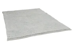 chenille badteppich 50x80cm hellgrau
