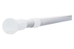 MSV Ausziehbare Duschvorhangstange Edelstahl | 110-200 cm