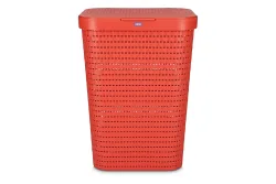 Rotho Wäschesammler Country 55L koralle
