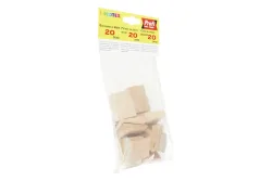 Montagekeile Buche | 4 × 3 × 0.1 cm | 20 Stück