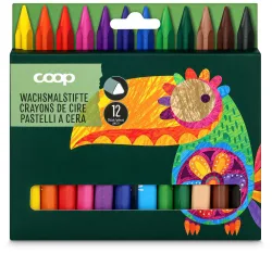 Coop Wachsmalstifte 12 Stück