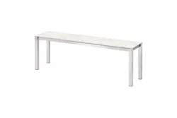 Ellems Stettin Keramikbank Diamond Cream | 140 × 32.5 × 45 cm