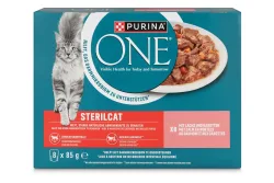 Purina ONE Sterilcat Katzenfutter in Sauce Lachs 8x85g