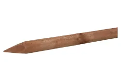 Holzpfahl gespitzt, braun imprägniert | 70 x 5 cm