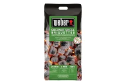 Weber Kokosnussschalen-Briketts 4 kg – Weber Holzkohle/Briketts/Grill Anzünder