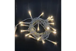 LED Lichterkette 20 warmweiss, Kabel tra