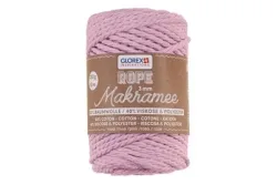 Glorex Makramee Rope Gedreht Rosa | ⌀ 3 mm | 250 g