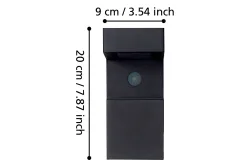 Eglo Solar-Wandleuchte mit Sensor Baracconi schwarz
