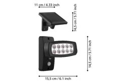 LED-Solar-Außenstrahler Palizzi mit Sensor