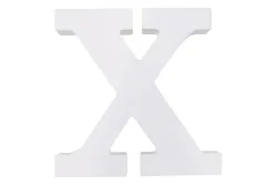 MDF Buchstabe X, FSC 100%, 11x2x11cm