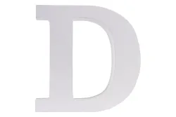 MDF Buchstabe D, FSC 100%, 10x2x11cm