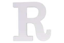 MDF Buchstabe R, FSC 100%, 10,7x2x11cm