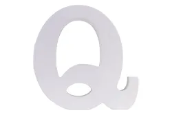 MDF Buchstabe Q, FSC 100%, 10,3x2x11cm