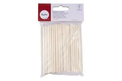 Bastelhölzer, FSC 100%, 4mm ø, 10cm, SB-Btl. 60Stück