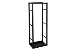 Nouvel Kaminholzregal Billie, schwarz, L 44.5 x B 30 x H 120 cm