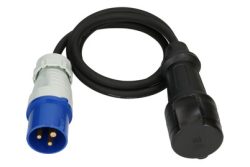 Max Hauri Adapterkabel H07Rn-F3G1.5 1.5m schwarz